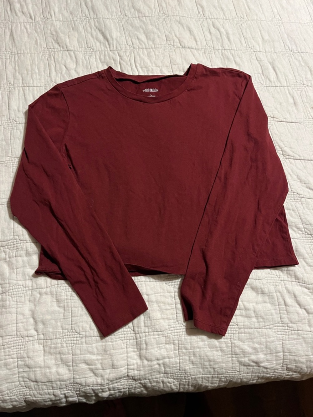 Wild Fable Long Sleeve Crop Top - Size L